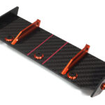 Carbon Fiber Rear Aero Wing Kit for Traxxas 1/10 Rustler 2WD 3721