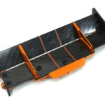 Carbon Fiber Rear Aero Wing Kit for Traxxas 1/10 Rustler 4X4 6721