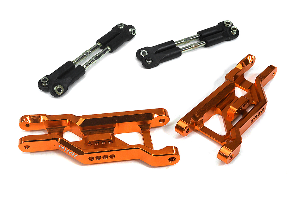 C34129ORANGE Extended +20mm Front Suspension Conversion Kit for 1/10 Bandit 2WD 9182 2531A - Image 1