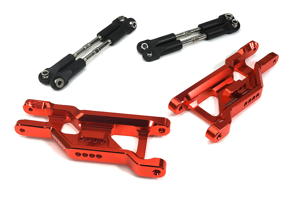 C34129RED Extended +20mm Front Suspension Conversion Kit for 1/10 Bandit 2WD 9182 2531A - Image 1