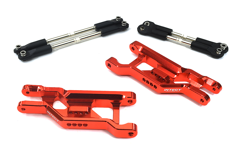 C34130RED Extended +14mm Front Suspension Conversion Kit for 1/10 Stampede 2WD 9180 3631X - Image 1