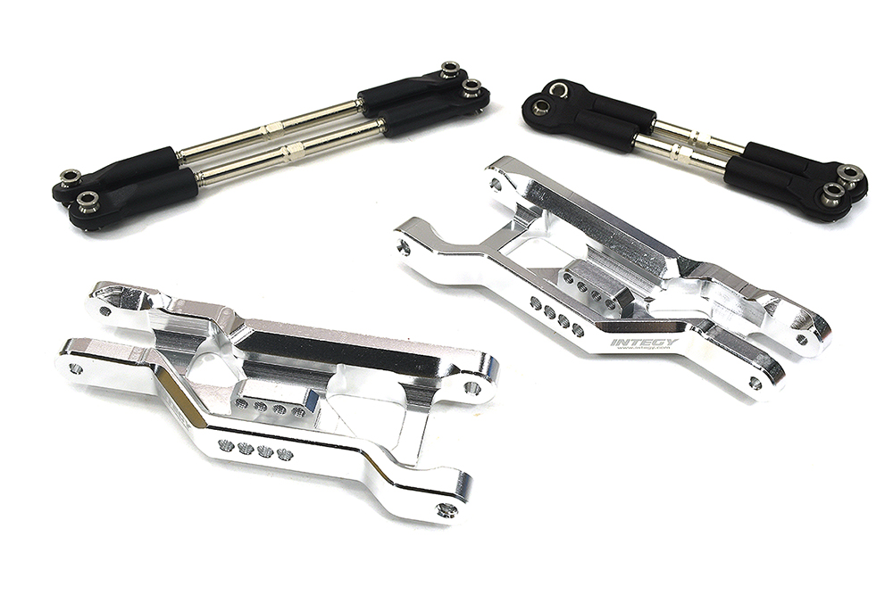 C34130SILVER Extended +14mm Front Suspension Conversion Kit for 1/10 Stampede 2WD 9180 3631X - Image 1