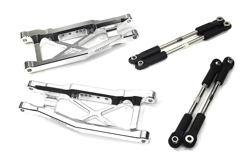 C34132SILVER Front +17mm Wide-Suspension Kit for Traxxas Stampede 4X4 & Rustler 4X4 w/ 3655R - Image 1