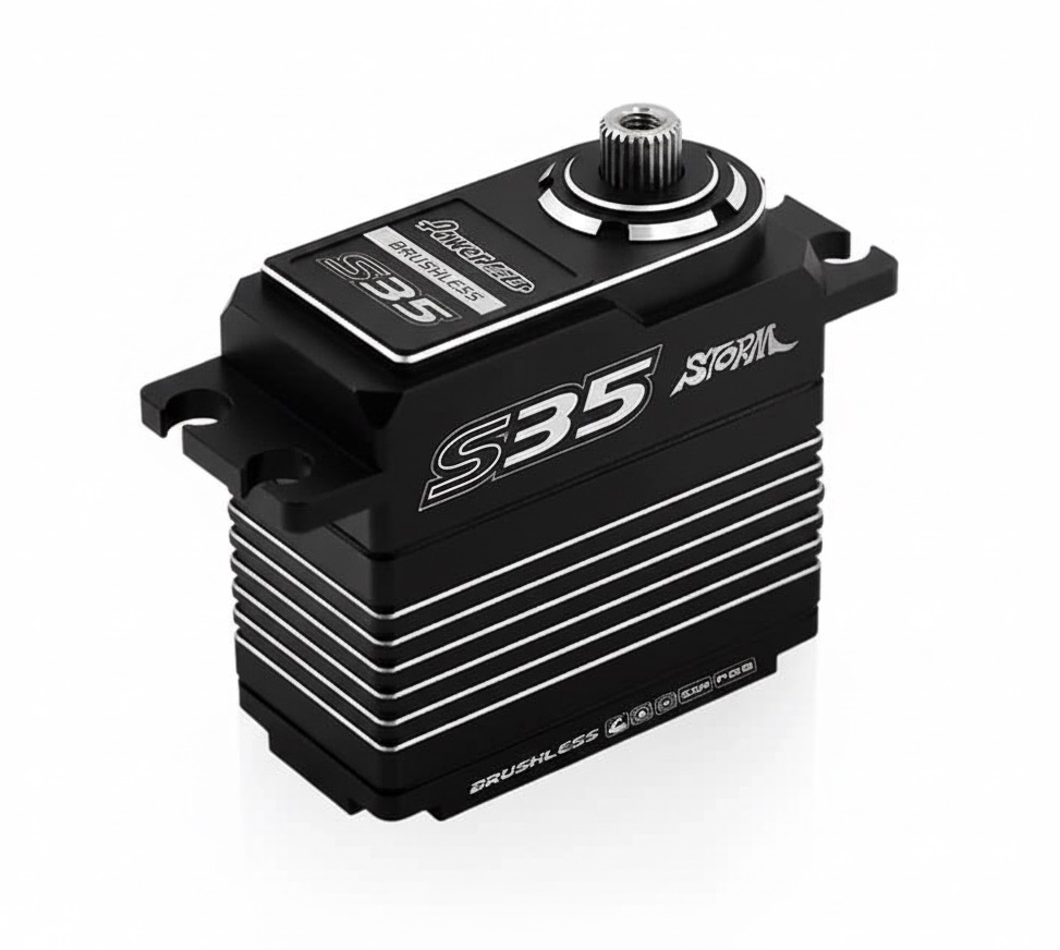 C34168 Power HD S35 Brushless HV Titanium & Steel Gear Digital Servo 0.075s/30.0kg/7.4V - Image 1
