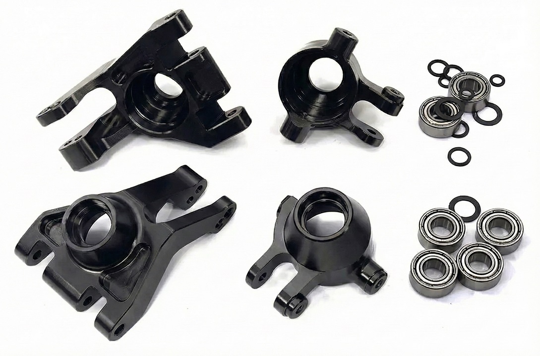 C34196BLACK +16mm Wide-Suspension Kit for Stampede 4X4, Rustler 4X4, Jato 4X4 9050 9037 - Image 1