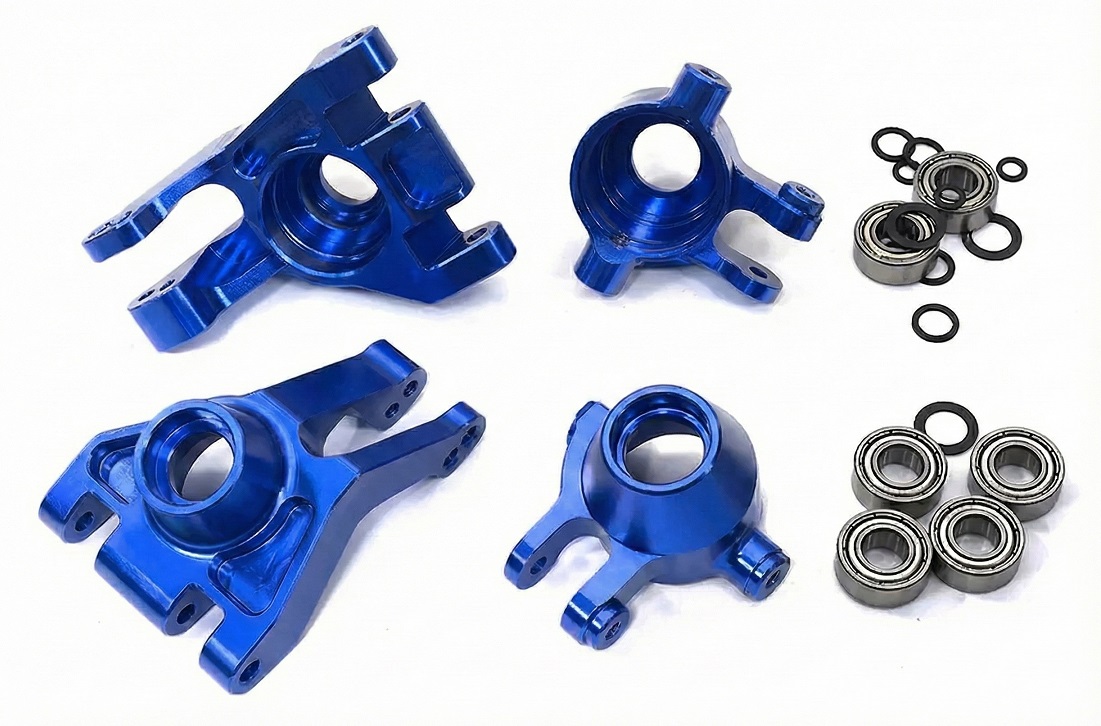 C34196BLUE +16mm Wide-Suspension Kit for Stampede 4X4, Rustler 4X4, Jato 4X4 9050 9037 - Image 1