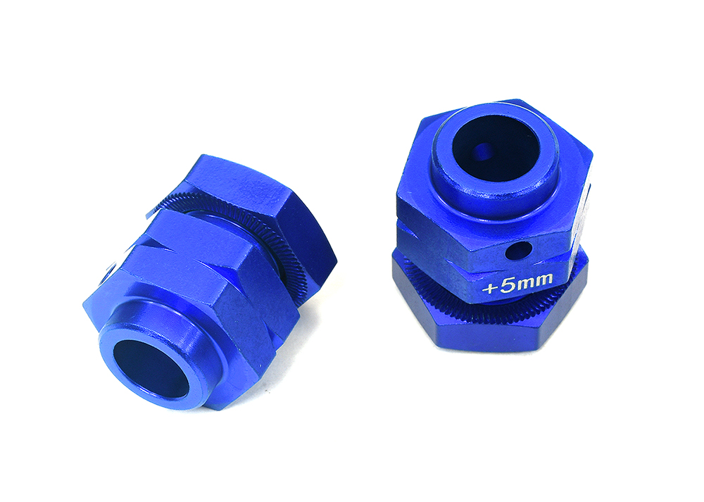 C34208BLUE Extended +5mm Wheel Hex for 1/8 Kraton 6S 4X4 Brushless Speed Truck ARA311117 - Image 1