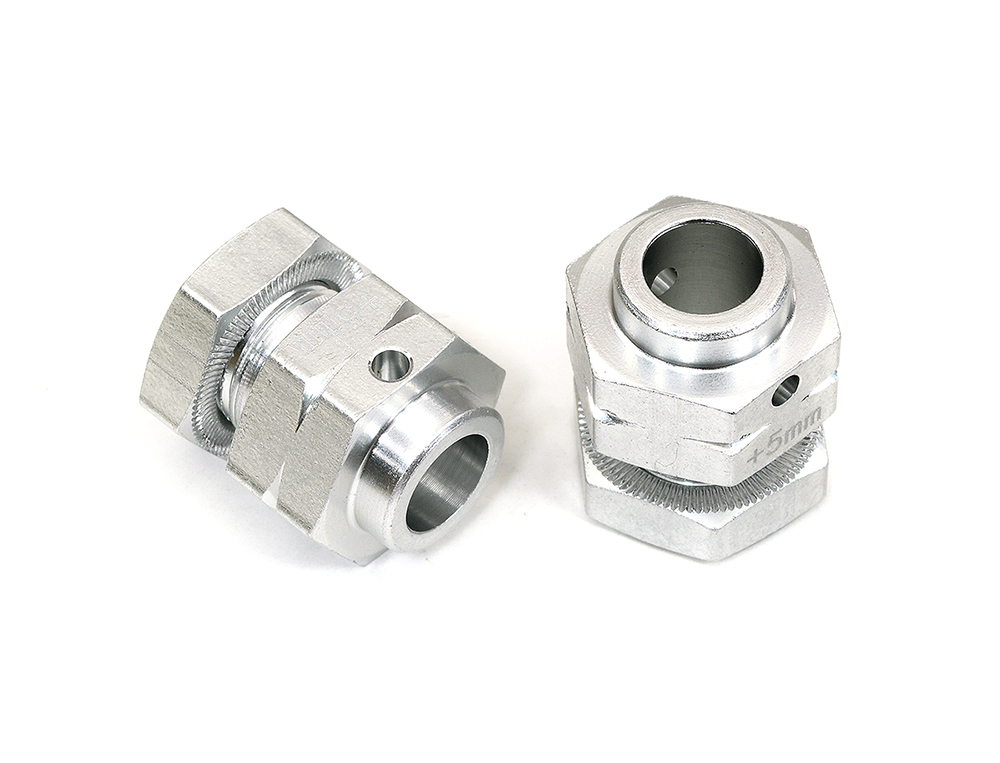 C34208SILVER Extended +5mm Wheel Hex for 1/8 Kraton 6S 4X4 Brushless Speed Truck ARA311117 - Image 1