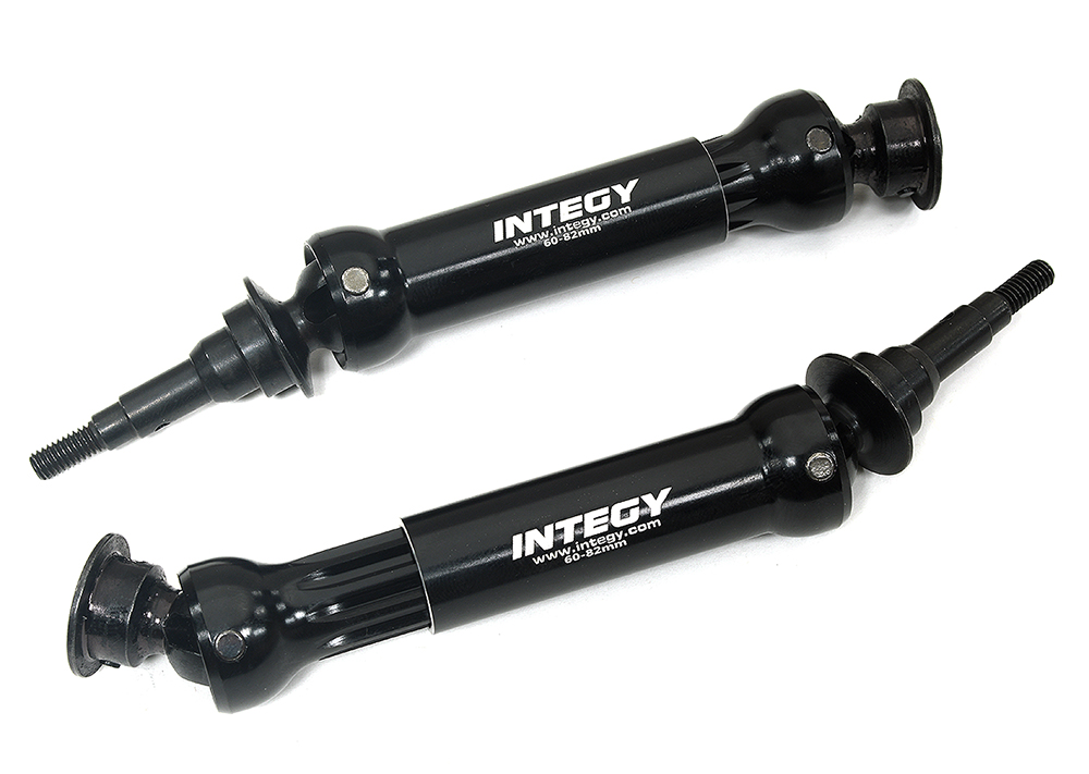 C34210BLACK 0 to +10mm Rear Universal Drive Shafts for 1/10 Stampede 4X4 & Rustler 4X4 9052 - Image 1