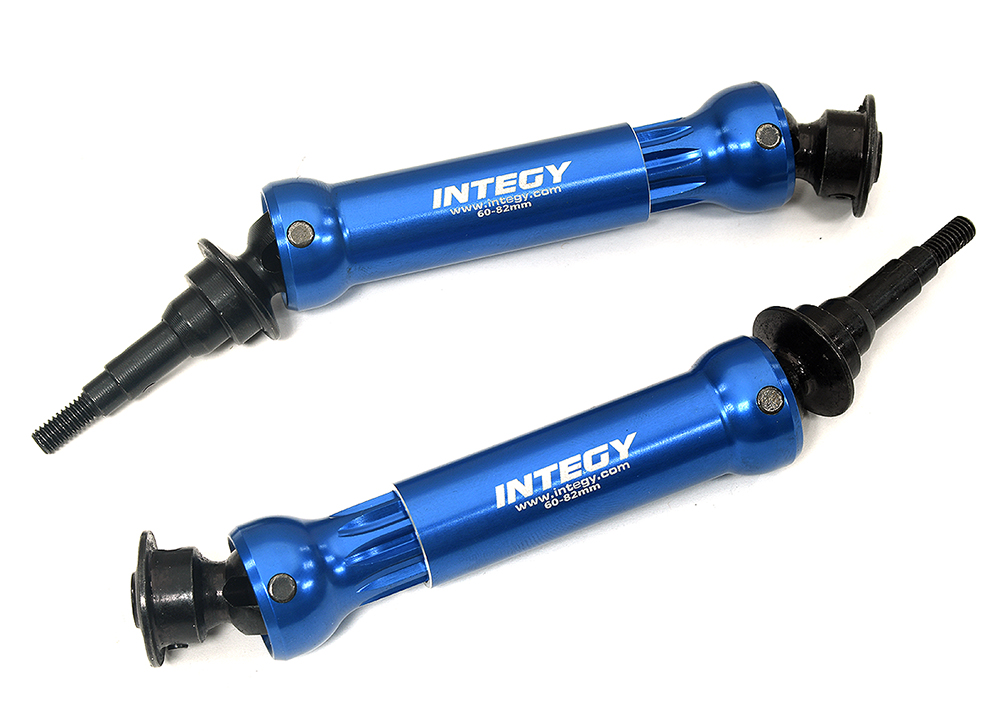C34210BLUE 0 to +10mm Rear Universal Drive Shafts for 1/10 Stampede 4X4 & Rustler 4X4 9052 - Image 1