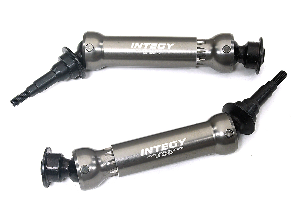 C34210GREY 0 to +10mm Rear Universal Drive Shafts for 1/10 Stampede 4X4 & Rustler 4X4 9052 - Image 1