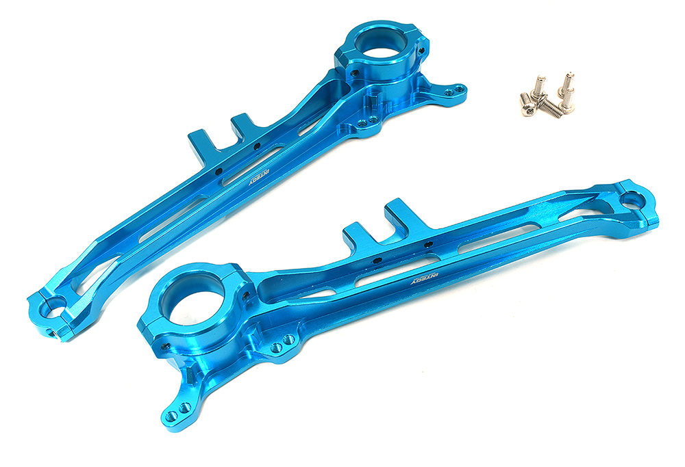 C34223BLUE Alloy Machined Lower Suspension Arms for Tamiya Super Clod Buster - Image 1