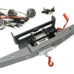 Alloy Machined Bumper w/ Winch & LED Lights for Tamiya Super Clod Buster