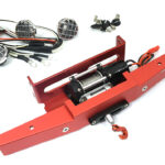 Alloy Machined Bumper w/ Winch & LED Lights for Tamiya Super Clod Buster