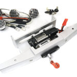 Alloy Machined Bumper w/ Winch & LED Lights for Tamiya Super Clod Buster