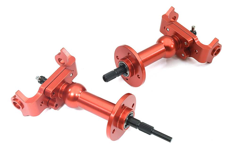 Complete Alloy Axle Tube Assembly (2) for Tamiya Super Clod Buster