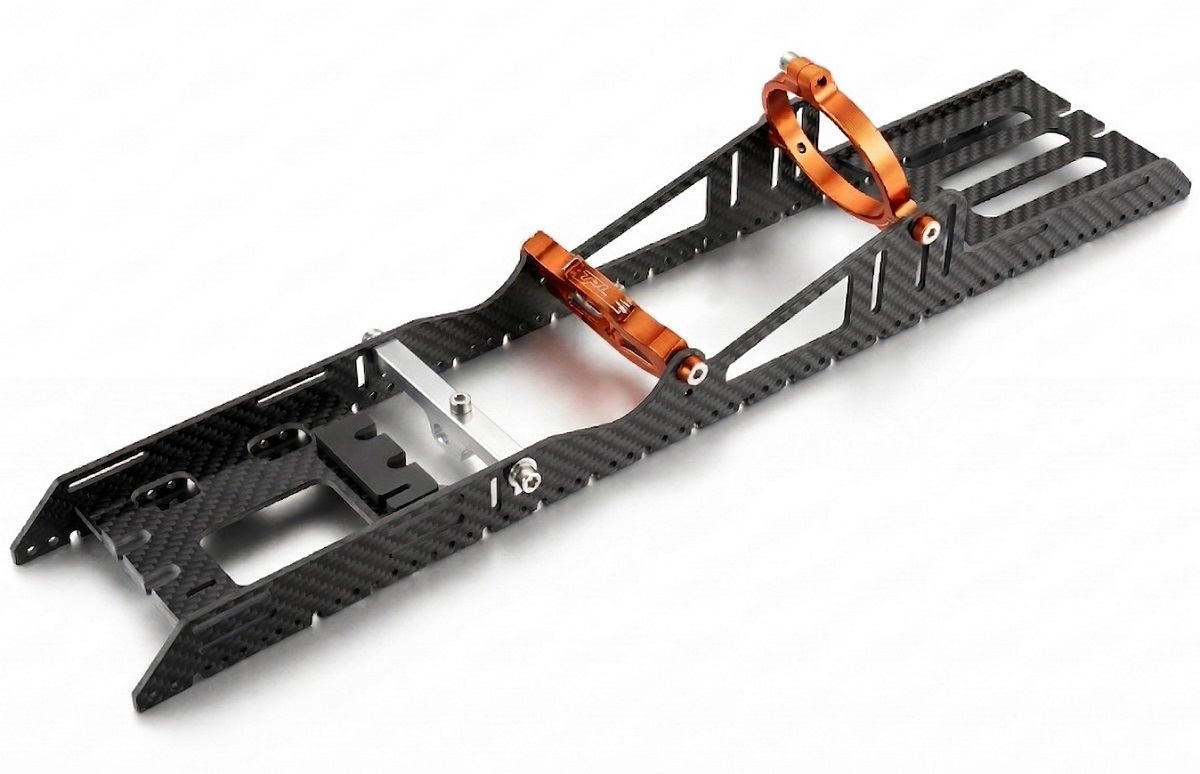 523B66 TFL Carbon Rail Style Mount for 36mm Motor, Servo ESC and Stuffing Tube
