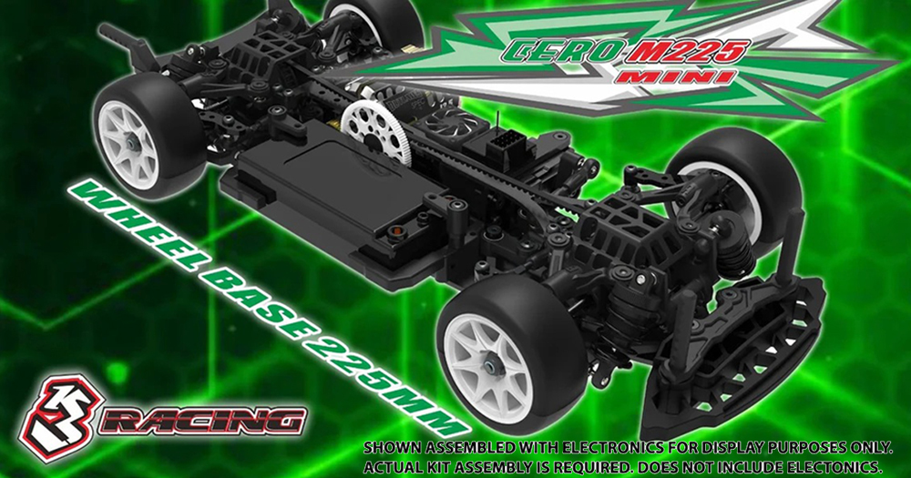 KIT-CERO-SPORT-M225 3RACING 1/10 Cero Sport 4WD Mini Touring Car Kit 225mm WB - Image 1