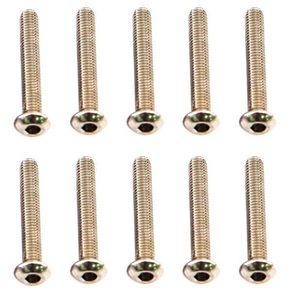 MMR-MSR-320 Muchmore Racing Stainless Screw Round Head 3x20mm (10pcs) - Image 1