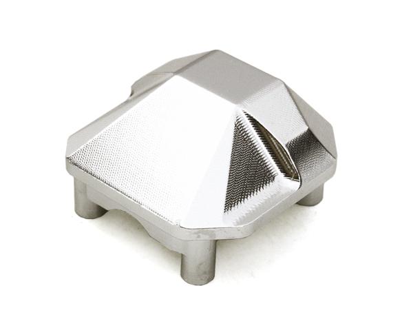 OBM1304SILVER CNC Machined Alloy Differential Cover for Axial 1/10 SCX10 II (#90046-47) - Image 1