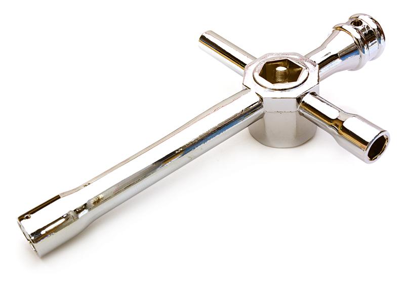 OBM1466SILVER Universal Cross Hex Wrench 5.5mm, 7mm, 8mm, 10mm, 12mm & 17mm - Image 1
