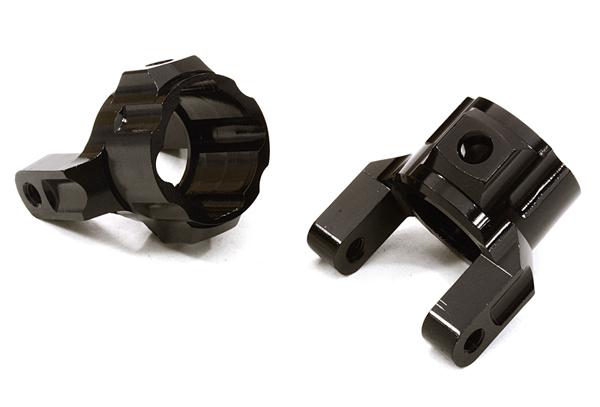 OBM22100BLACK CNC Machined Alloy Caster Blocks for Axial 1/10 SCX-10 Honcho & Dingo - Image 1