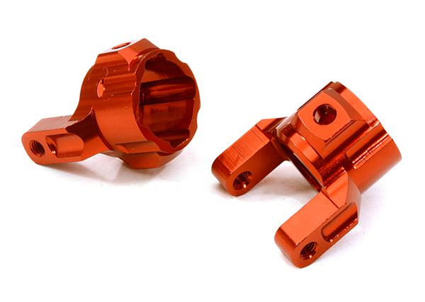 OBM22100RED CNC Machined Alloy Caster Blocks for Axial 1/10 SCX-10 Honcho & Dingo - Image 1