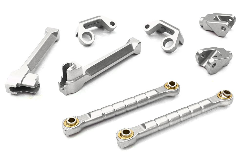 OBMBR648COMBO4SILVER Billet Machined Stage 4 Performance Combo Package for Axial 1/10 Yeti Rock Racer - Image 1