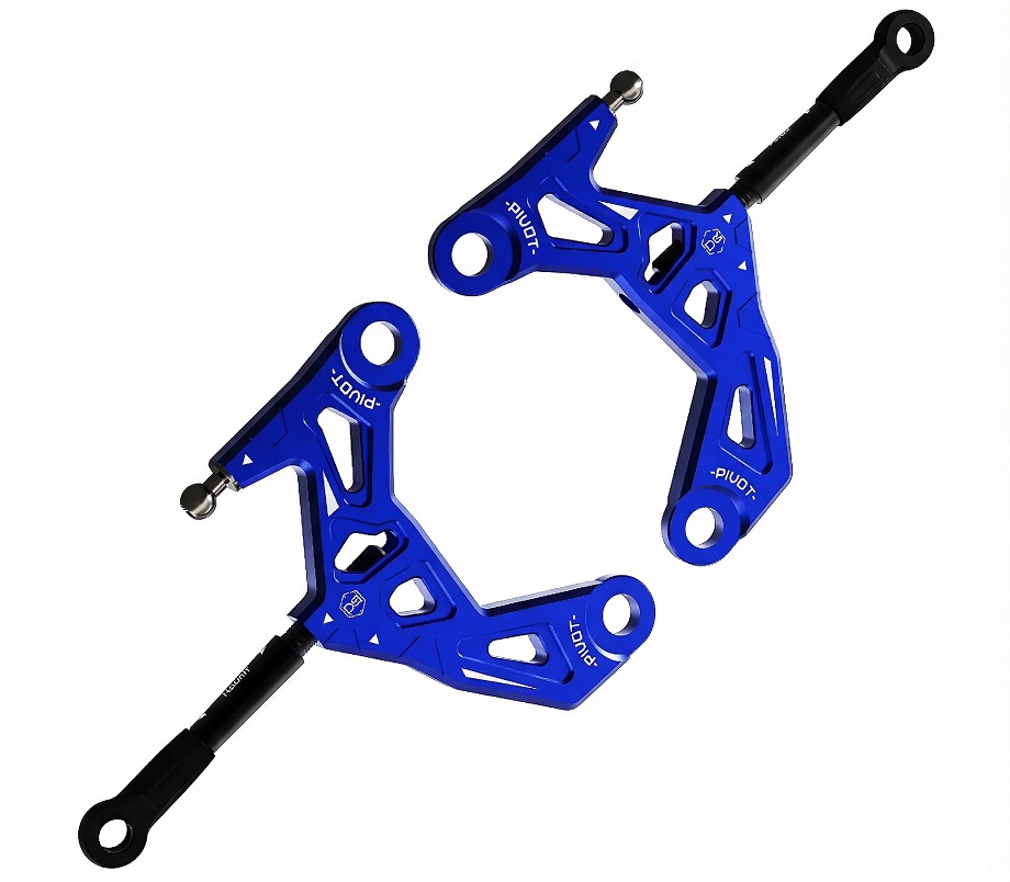 SAK-D6802BUV2 Aluminum Front Lower Arm Ver. 2 for Auper D6 BLUE - Image 1