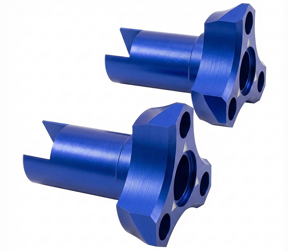 SAK-D6817BU Aluminum Wheel Adaptor for Auper D6 BLUE - Image 1