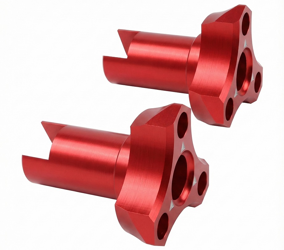 SAK-D6817RE Aluminum Wheel Adaptor for Auper D6 RED - Image 1