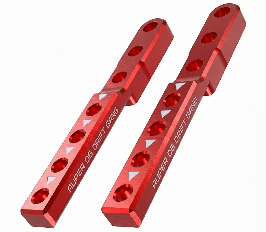 SAK-D6820RE Aluminum Rear Body Post for Auper D6 RED - Image 1