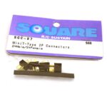 Square R/C Mini T-Type 2P Connectors (2x Male/2x Female)