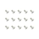 Square R/C M3 x 6mm Stainless Steel Flat Head Hex Screws (15 pcs.)