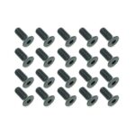 Square R/C M3 x 8mm Black Steel Flat Head Hex Screws (20 pcs.)