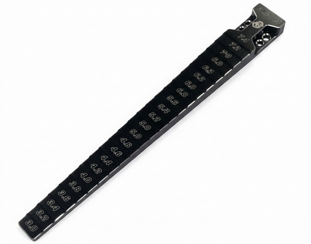 ST-005V2BK 3Racing Step Gauge 3.0-7.4mm - Black - Image 1