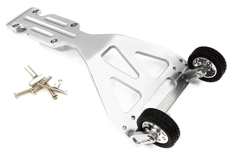 T3167SILVER Billet Machined HD Willy Bar for Traxxas 1/10 Revo, E-Revo & Summit - Image 1
