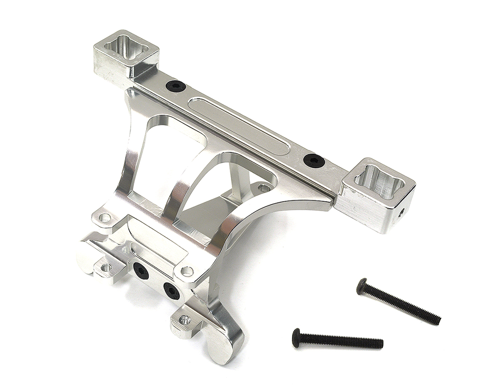T3257SILVER Evolution5 Front Body+Pin Mount for 1/10 Revo 3.3, E-Revo, Summit & Slayer(both) - Image 1
