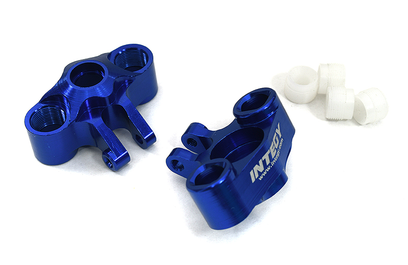 T3414BLUE Alloy Steering Blocks for Traxxas 1/16 E-Revo VXL, Slash VXL, Summit VXL, Rally - Image 1