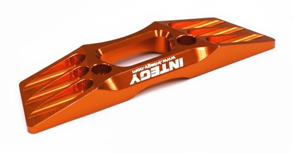 T3419ORANGE Billet Machined Alloy Rear Bumper Set for Traxxas 1/16 Revo VXL - Image 1