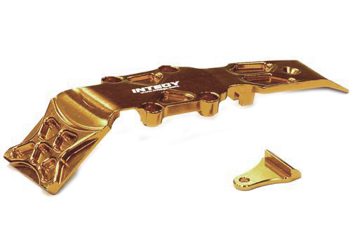T3433ORANGE Billet Machined Front Skid Plate for Traxxas 1/16 E-Revo, Slash VXL, Summit - Image 1