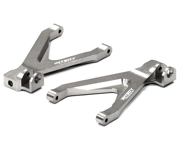T3554SILVER Billet Machined T2 Rear Lower Arms for Traxxas 1/16 Slash VXL & Rally - Image 1