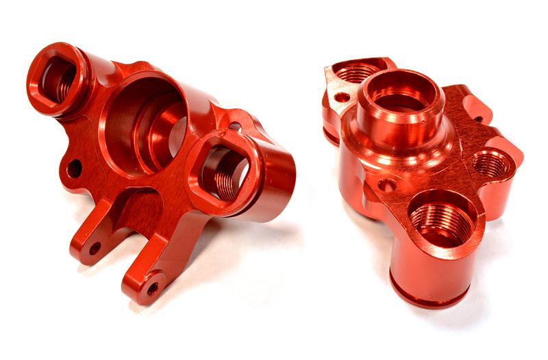 T4123RED Steering Blocks for E-Revo (-2017), E/T-Maxx & Summit w/ T4122 Conversion 5334 - Image 1