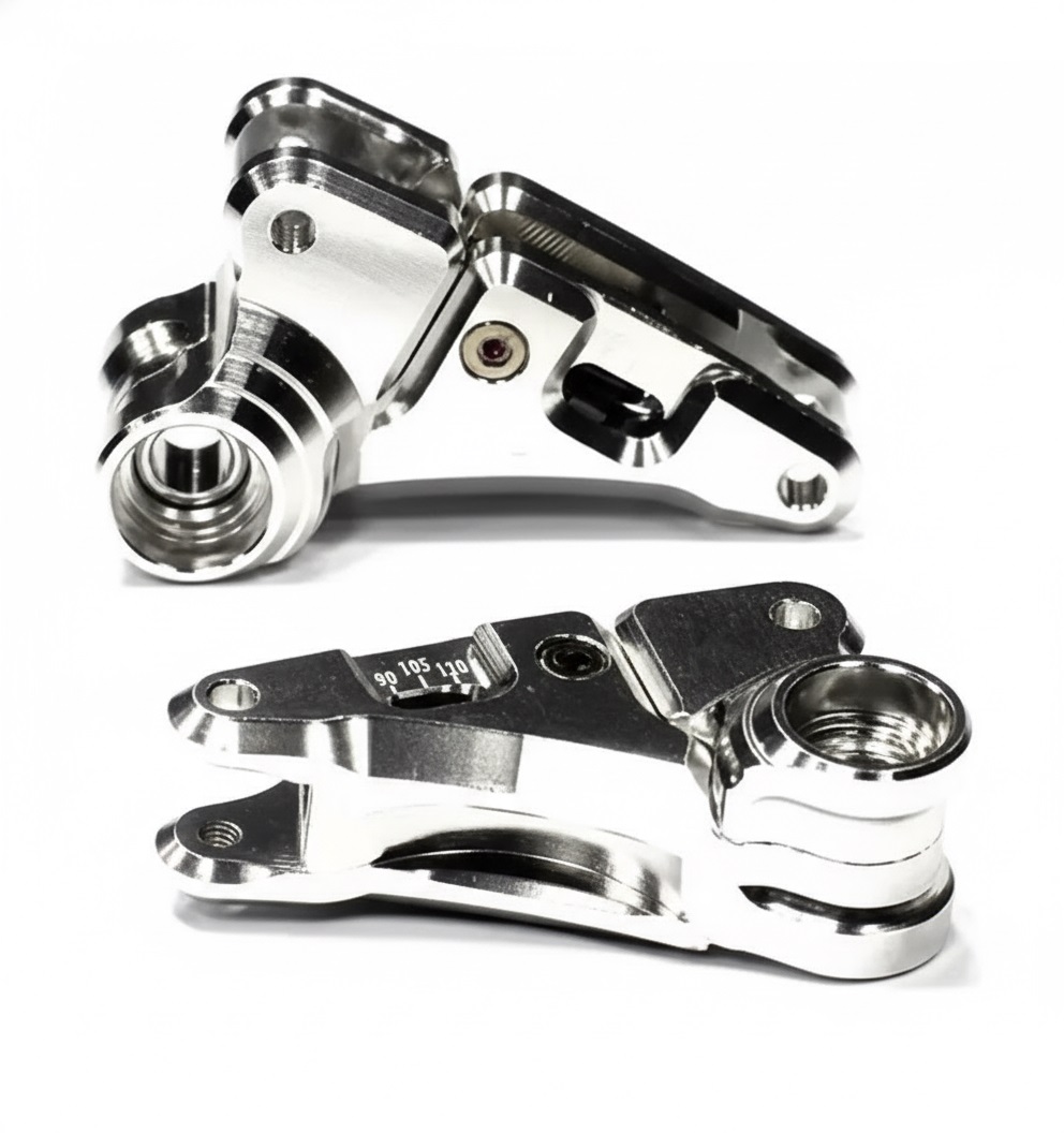 T4130SILVER Machined Multi Setting 90-to-120 Rear Rockers for 1/10 E-Revo & Revo 3.3 5358 - Image 1