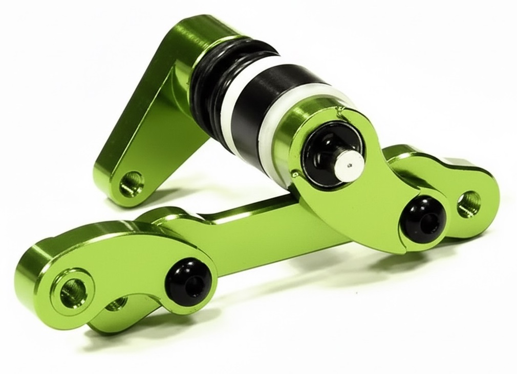 T5021GREEN Billet Machined Steering Bellcrank for HPI 1/12 Savage XS Flux - Image 1