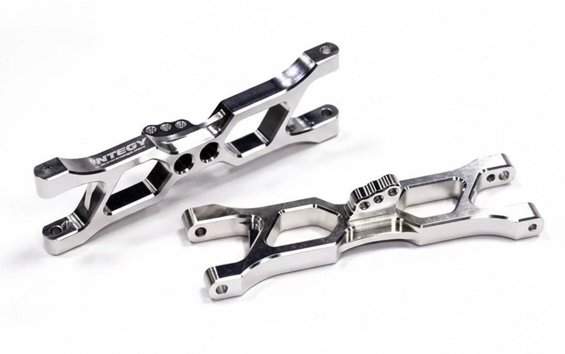 T6612SILVER Alloy Front Lower Arm for HPI Nitro Firestorm, E-Firestorm & Blitz - Image 1