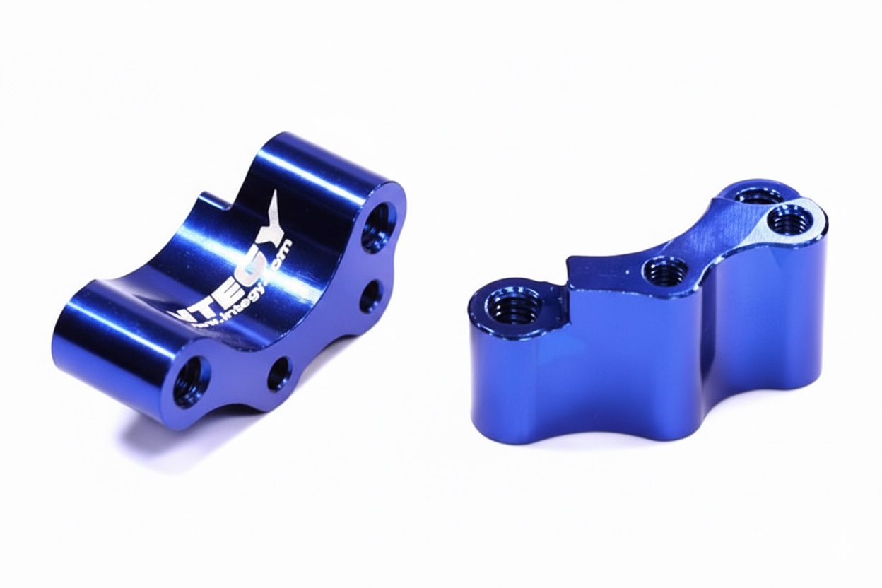 T6631BLUE Billet Machined Engine Mount for HPI 1/10 Nitro Firestorm Stadium Truck - Image 1