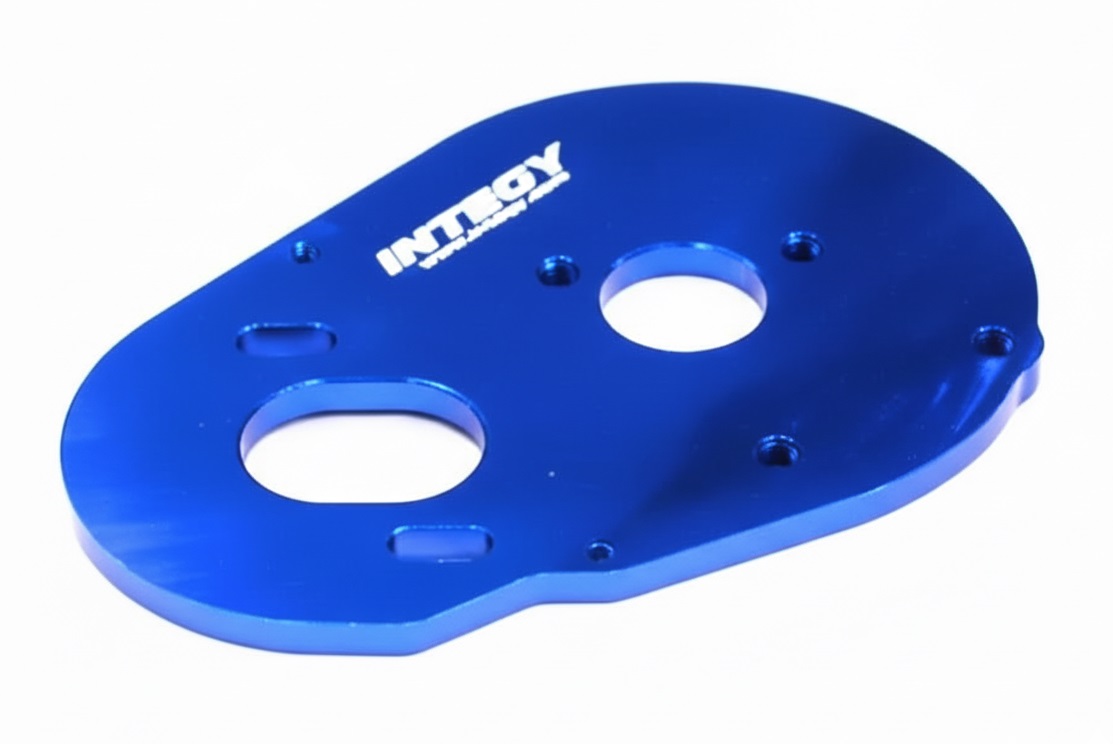 T6642BLUE Billet Machined Motor Plate for HPI 1/10 E-Firestorm Off-Road Truck - Image 1