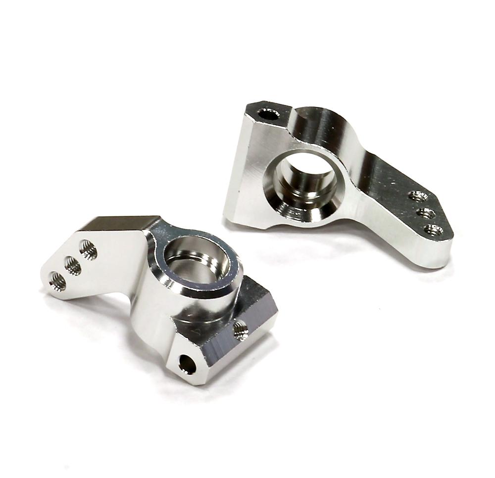 T6644SILVER Billet Machined Type II Rear Carriers for HPI Nitro & E-Firestorm - Image 1