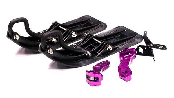 T6706PURPLE Front Sled Ski Attachment Set for HPI Savage Flux, Savage-X & Savage XL(for RWD) - Image 1